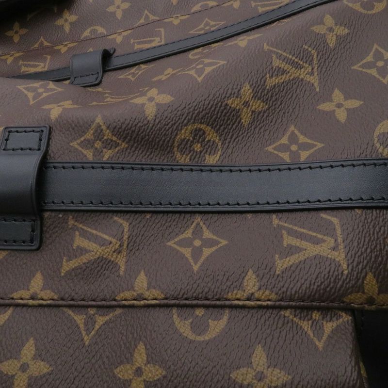 ルイヴィトン リュックサック モノグラム・マカサー クリストファーMM M43735 LOUIS VUITTON バックパック 黒 ブラック