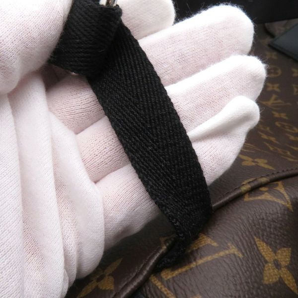 ルイヴィトン リュックサック モノグラム・マカサー クリストファーMM M43735 LOUIS VUITTON バックパック 黒 ブラック