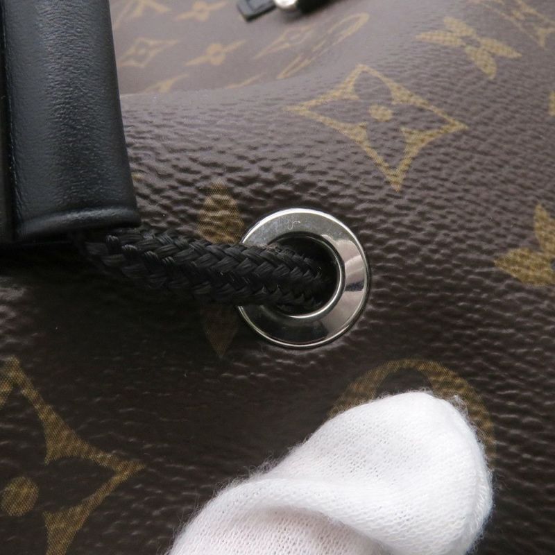 ルイヴィトン リュックサック モノグラム・マカサー クリストファーMM M43735 LOUIS VUITTON バックパック 黒 ブラック