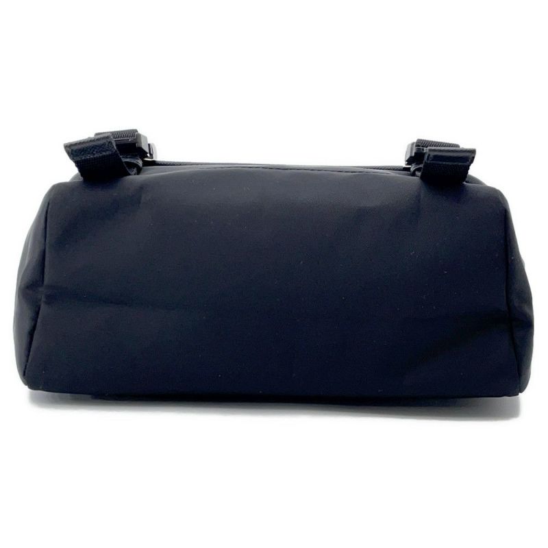 プラダ ショルダーバッグ Re-Nylon xサフィアーノ ナイロン レザー 2VD066 PRADA 斜め掛け 黒