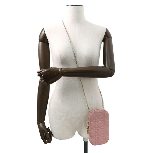 クリスチャン・ディオール スマホケース レディディオール フォンホルダー カナージュ ラムスキン S0872ONMJ