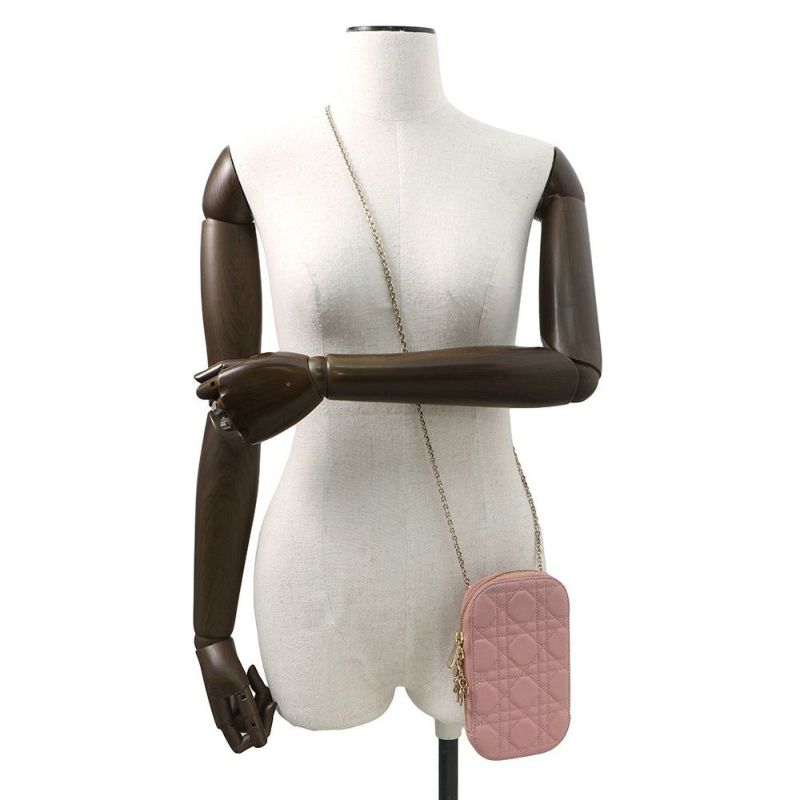 クリスチャン・ディオール スマホケース レディディオール フォンホルダー カナージュ ラムスキン S0872ONMJ