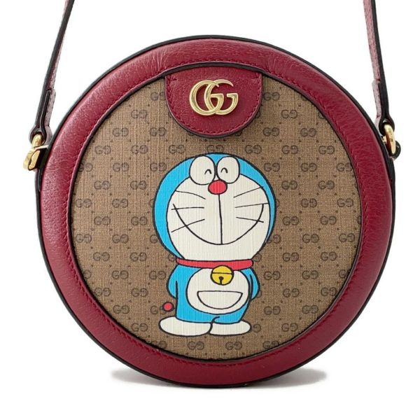 グッチ ショルダーバッグ ミニGGスプリーム 625216 GUCCI ドラえもん コラボ