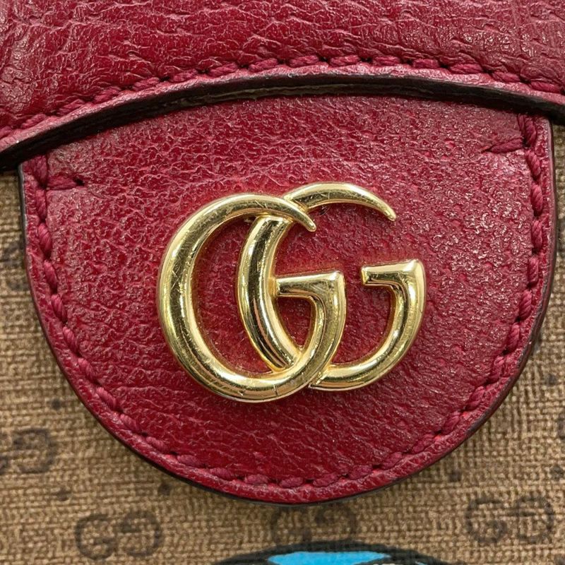 グッチ ショルダーバッグ ミニGGスプリーム 625216 GUCCI ドラえもん コラボ