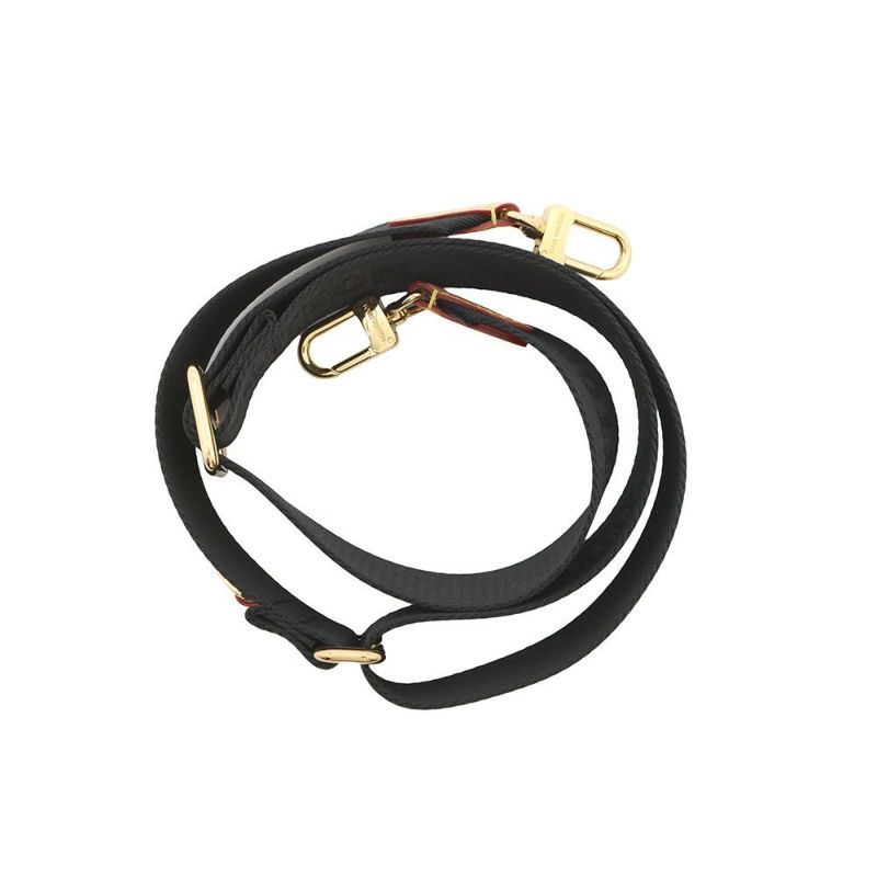 ルイヴィトン ショルダーストラップ モノグラム コインケース付き 幅4cm J02493 LOUIS VUITTON ヴィトン ポーチ付き 黒