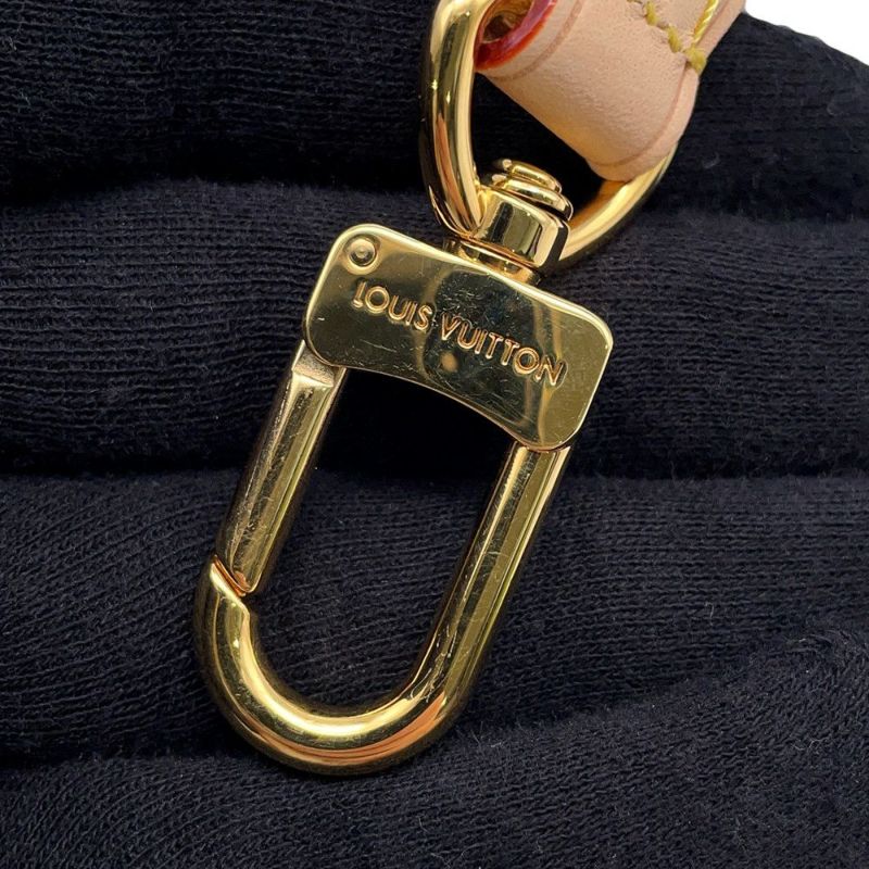 ルイヴィトン ショルダーストラップ モノグラム コインケース付き 幅4cm J02493 LOUIS VUITTON ヴィトン ポーチ付き 黒