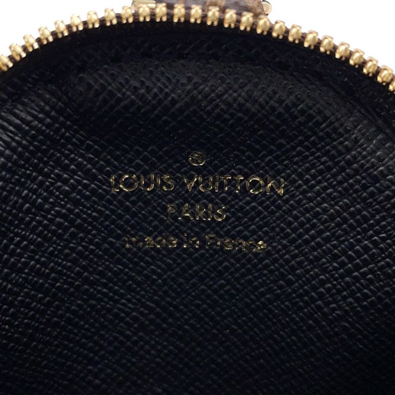 ルイヴィトン ショルダーストラップ モノグラム コインケース付き 幅4cm J02493 LOUIS VUITTON ヴィトン ポーチ付き 黒