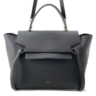 シ*ー様 Celine 黒 ナイロン ハンドバッグ CELINE セリーヌ ハンドバッグ ショルダ ーバッグ アヴァ
