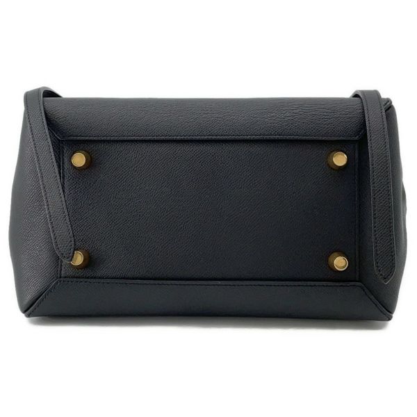 セリーヌ ハンドバッグ べルトバッグ ミニ レザー 176103ZVA CELINE 2wayショルダー 黒