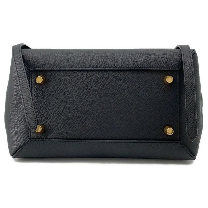 セリーヌ ハンドバッグ べルトバッグ ミニ レザー 176103ZVA CELINE 2wayショルダー 黒