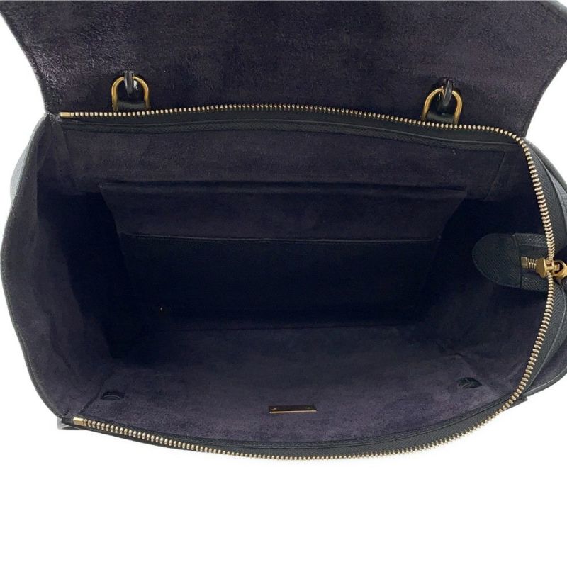 セリーヌ ハンドバッグ べルトバッグ ミニ レザー 176103ZVA CELINE 2wayショルダー 黒