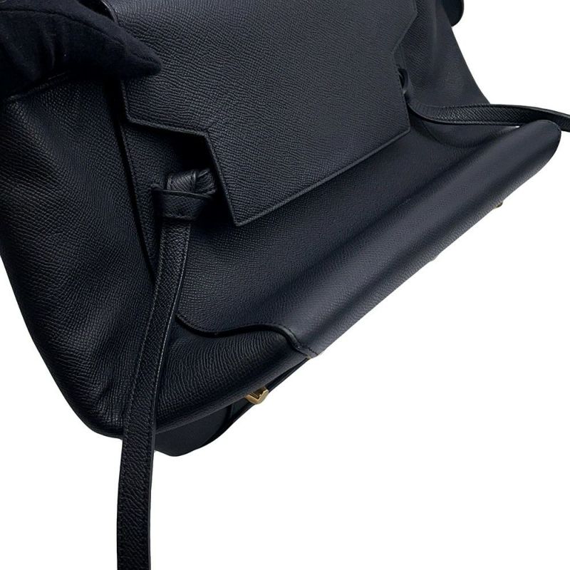 セリーヌ ハンドバッグ べルトバッグ ミニ レザー 176103ZVA CELINE 2wayショルダー 黒