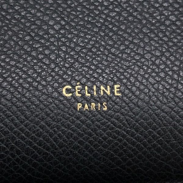 セリーヌ ハンドバッグ べルトバッグ ミニ レザー 176103ZVA CELINE 2wayショルダー 黒
