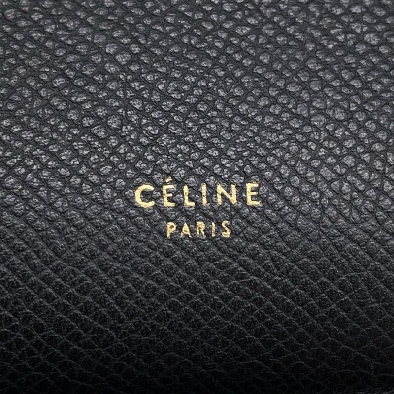 セリーヌ ハンドバッグ べルトバッグ ミニ レザー 176103ZVA CELINE 2wayショルダー 黒
