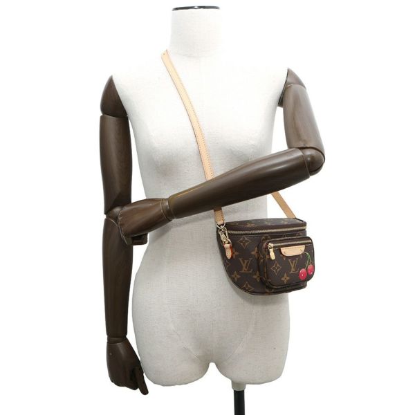 ルイヴィトン ショルダーバッグ モノグラム LV × TM ミニ バムバッグ M13449 LOUIS VUITTON 村上隆  コラボ チェリー