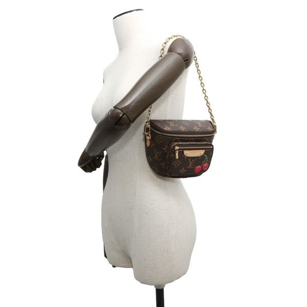 ルイヴィトン ショルダーバッグ モノグラム LV × TM ミニ バムバッグ M13449 LOUIS VUITTON 村上隆  コラボ チェリー