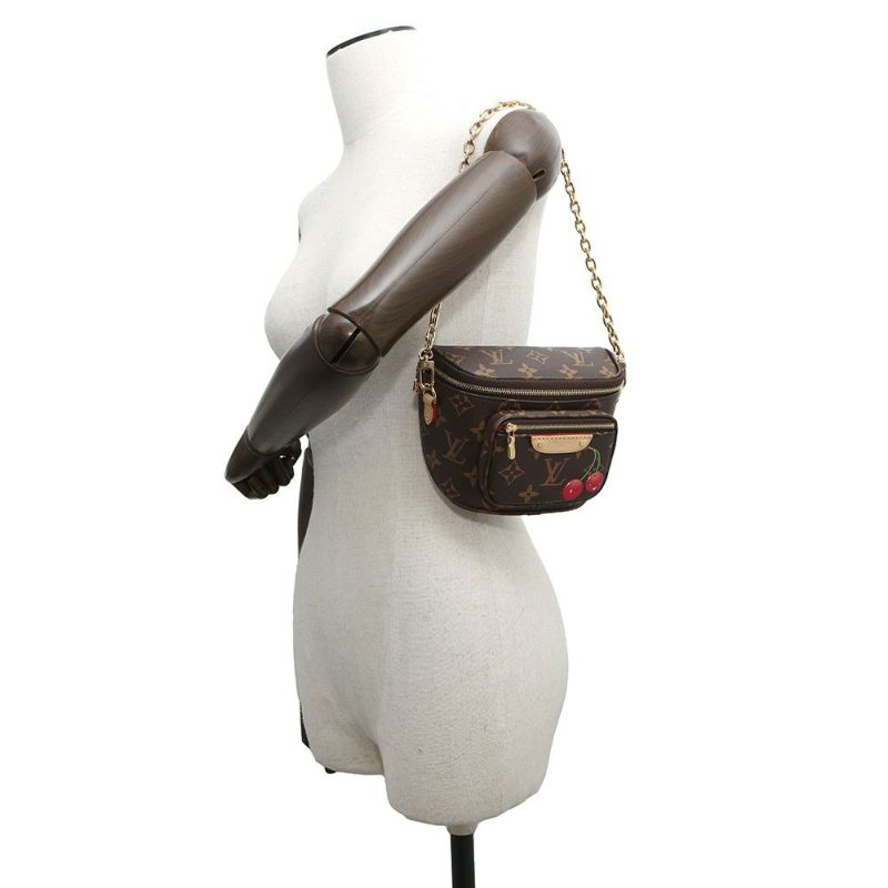 ルイヴィトン ショルダーバッグ モノグラム LV × TM ミニ バムバッグ M13449 LOUIS VUITTON 村上隆  コラボ チェリー