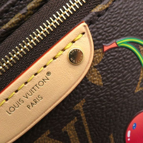 ルイヴィトン ショルダーバッグ モノグラム LV × TM ミニ バムバッグ M13449 LOUIS VUITTON 村上隆  コラボ チェリー