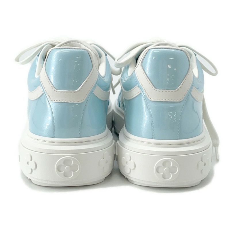 ルイヴィトン スニーカー モノグラム タイムアウトライン レディースサイズ37 1/2 LOUIS VUITTON 靴 白 セール品