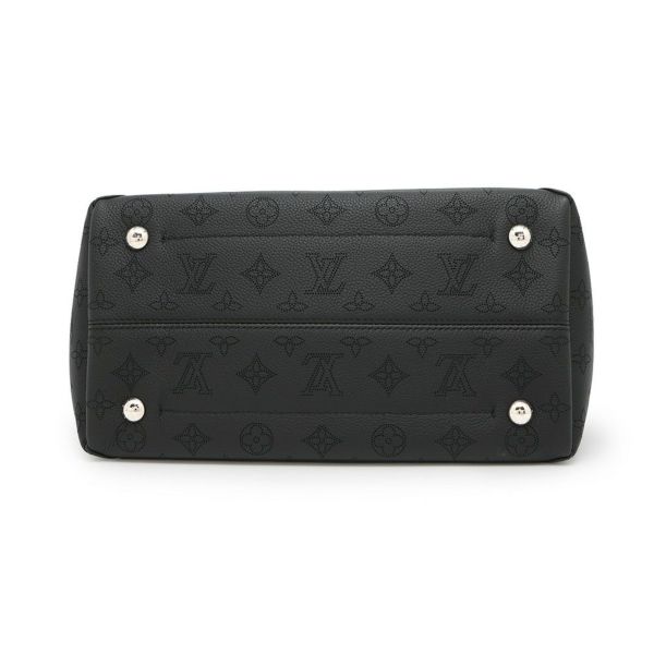 ルイヴィトン ハンドバッグ モノグラム・マヒナ ヒナMM M54354 LOUIS VUITTON 黒 ブラック