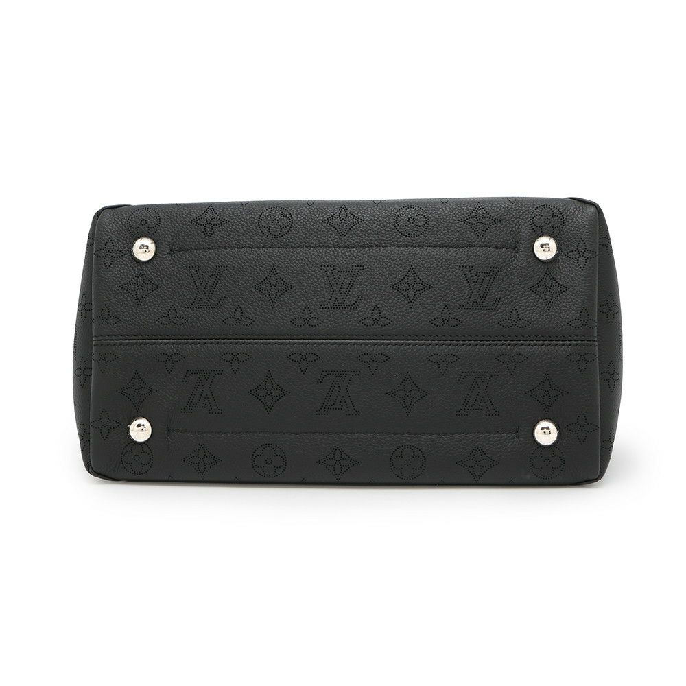 ルイヴィトン ハンドバッグ モノグラム・マヒナ ヒナMM M54354 LOUIS VUITTON 黒 ブラック