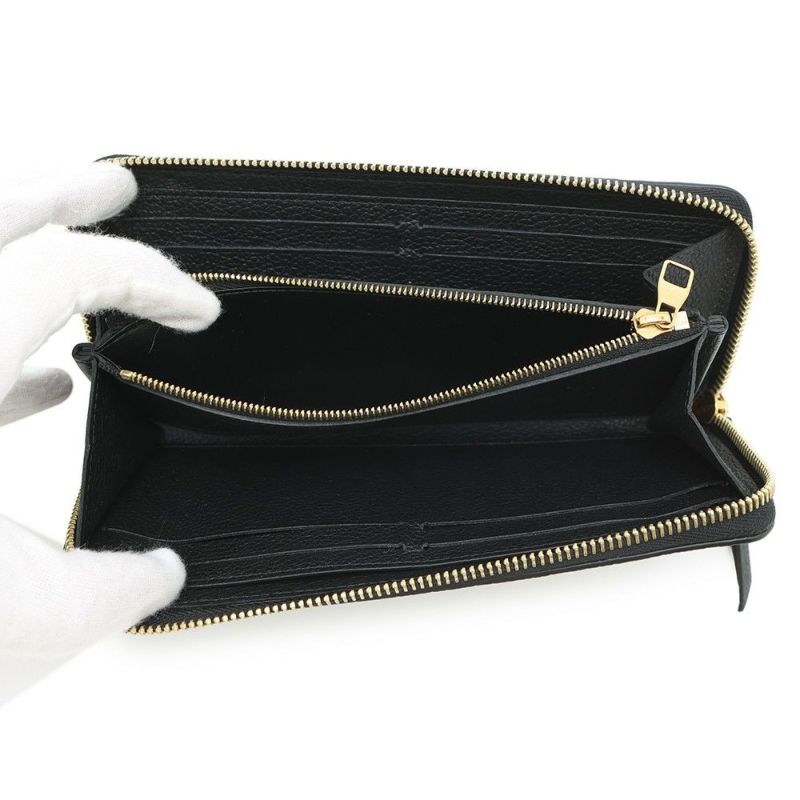ルイヴィトン 長財布 モノグラム・アンプラント ポルトフォイユ・クレマンス M82338 LOUIS VUITTON 黒 ブラック