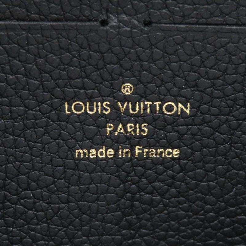 ルイヴィトン 長財布 モノグラム・アンプラント ポルトフォイユ・クレマンス M82338 LOUIS VUITTON 黒 ブラック