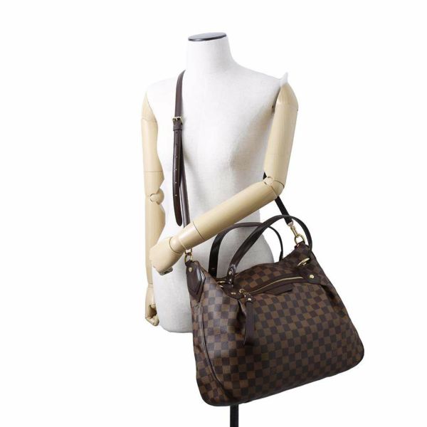 ルイヴィトン ハンドバッグ ダミエ・エベヌ イーヴォラMM N41131 LOUIS VUITTON 2Wayショルダーバッグ