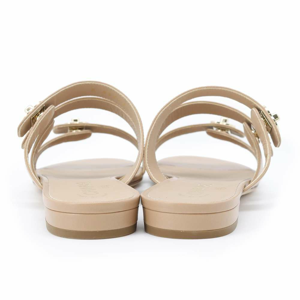 シャネル サンダル ターンロック ココマーク ストラップ レザー レディースサイズ37C CHANEL 靴