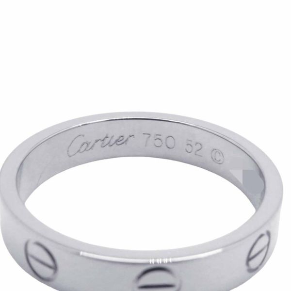 カルティエ リング ミニ ラブリング K18WGホワイトゴールド サイズ52 B4049652 Cartier 指輪 ジュエリー