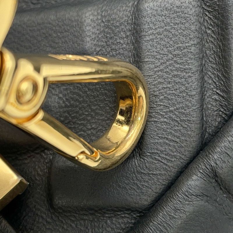 フェンディ ショルダーバッグ FFモチーフ バゲット ラムスキン 8BR600 FENDI 2way ブラック