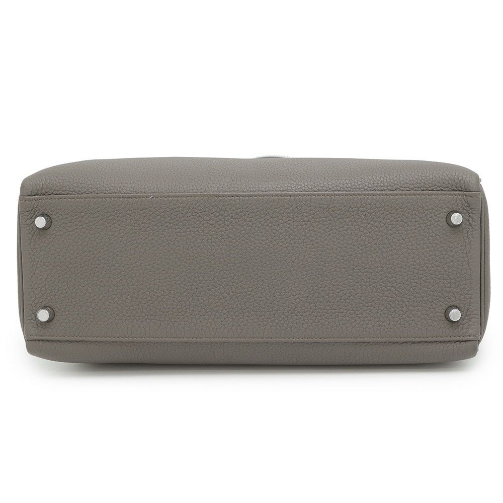 エルメス ハンドバッグ ケリー32 内縫い エタン/シルバー金具 トリヨンクレマンス A刻印 2wayショルダー