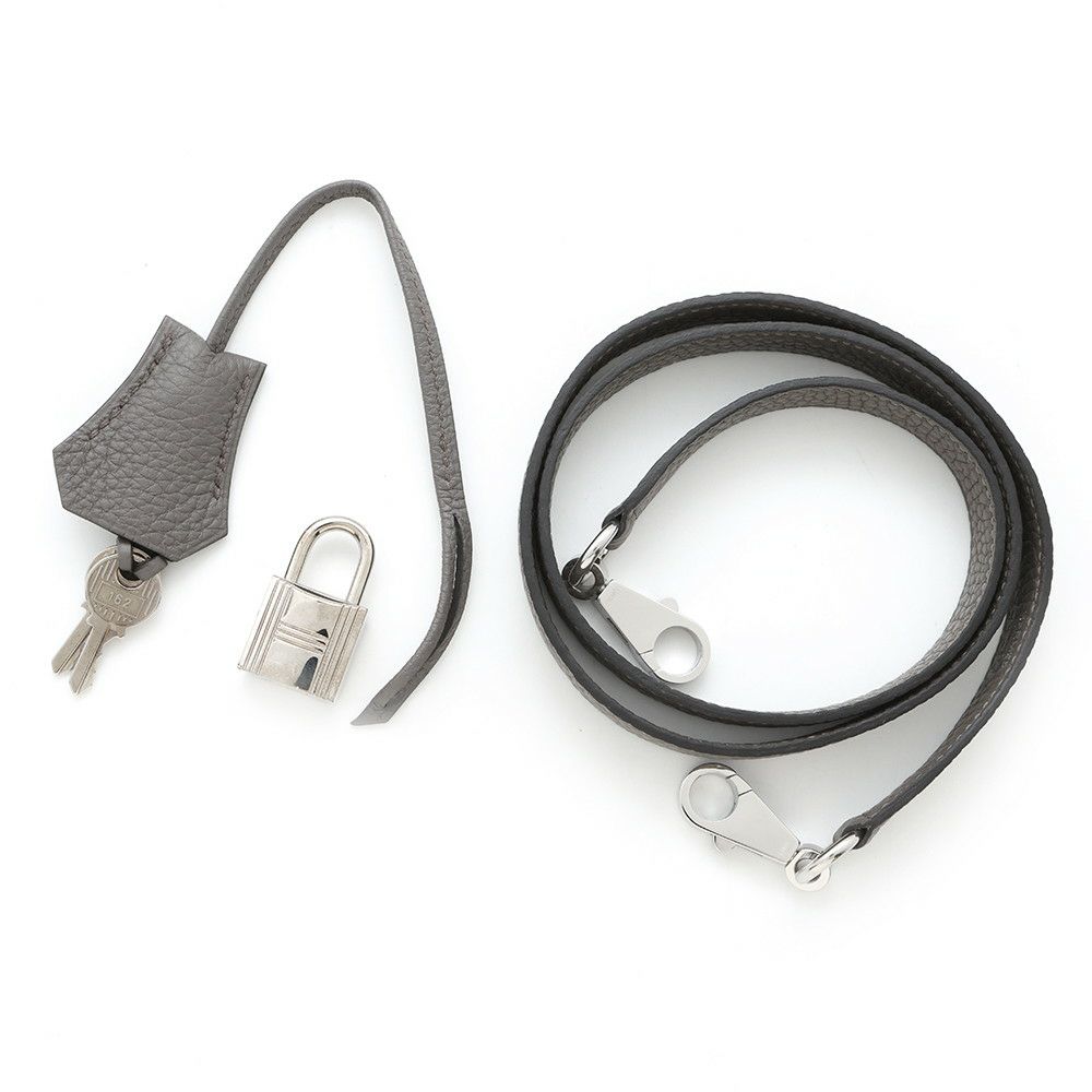 エルメス ハンドバッグ ケリー32 内縫い エタン/シルバー金具 トリヨンクレマンス A刻印 2wayショルダー