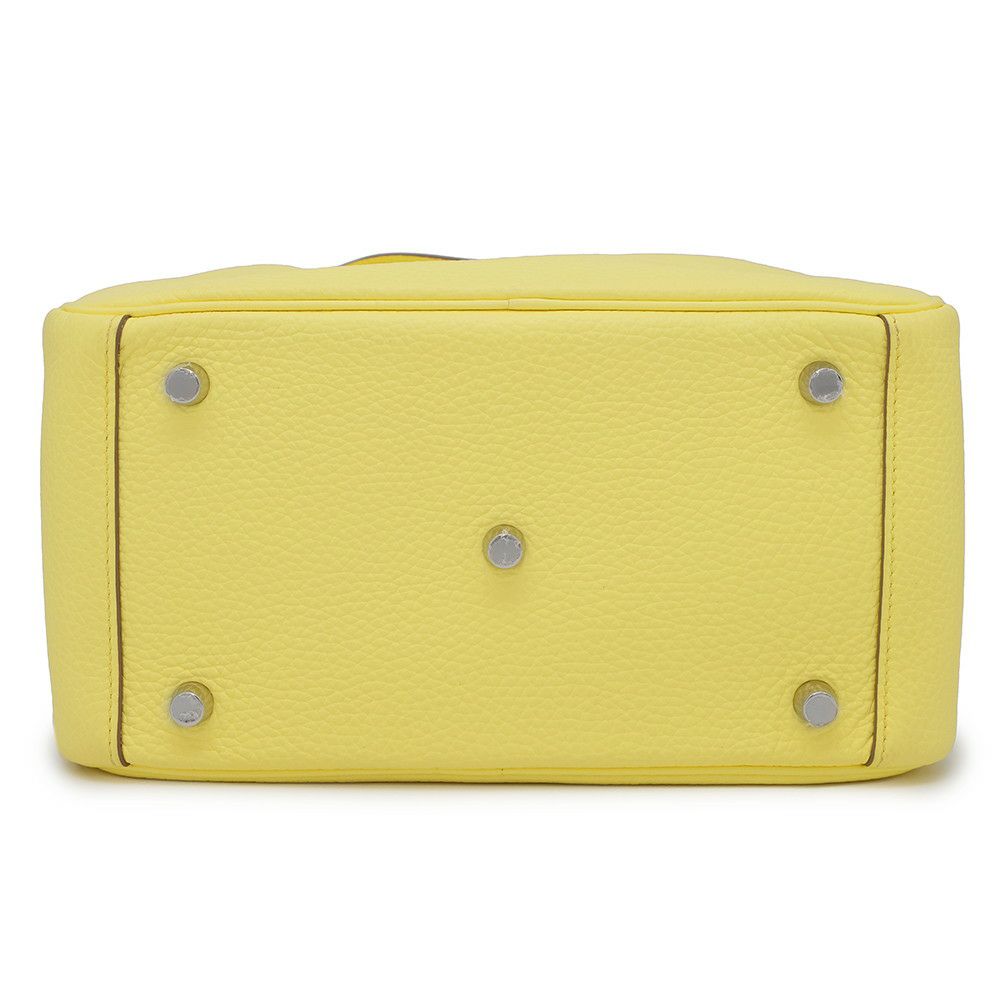 エルメス ハンドバッグ リンディ26 ライム/シルバー金具 トリヨンクレマンス B刻印 2wayショルダー