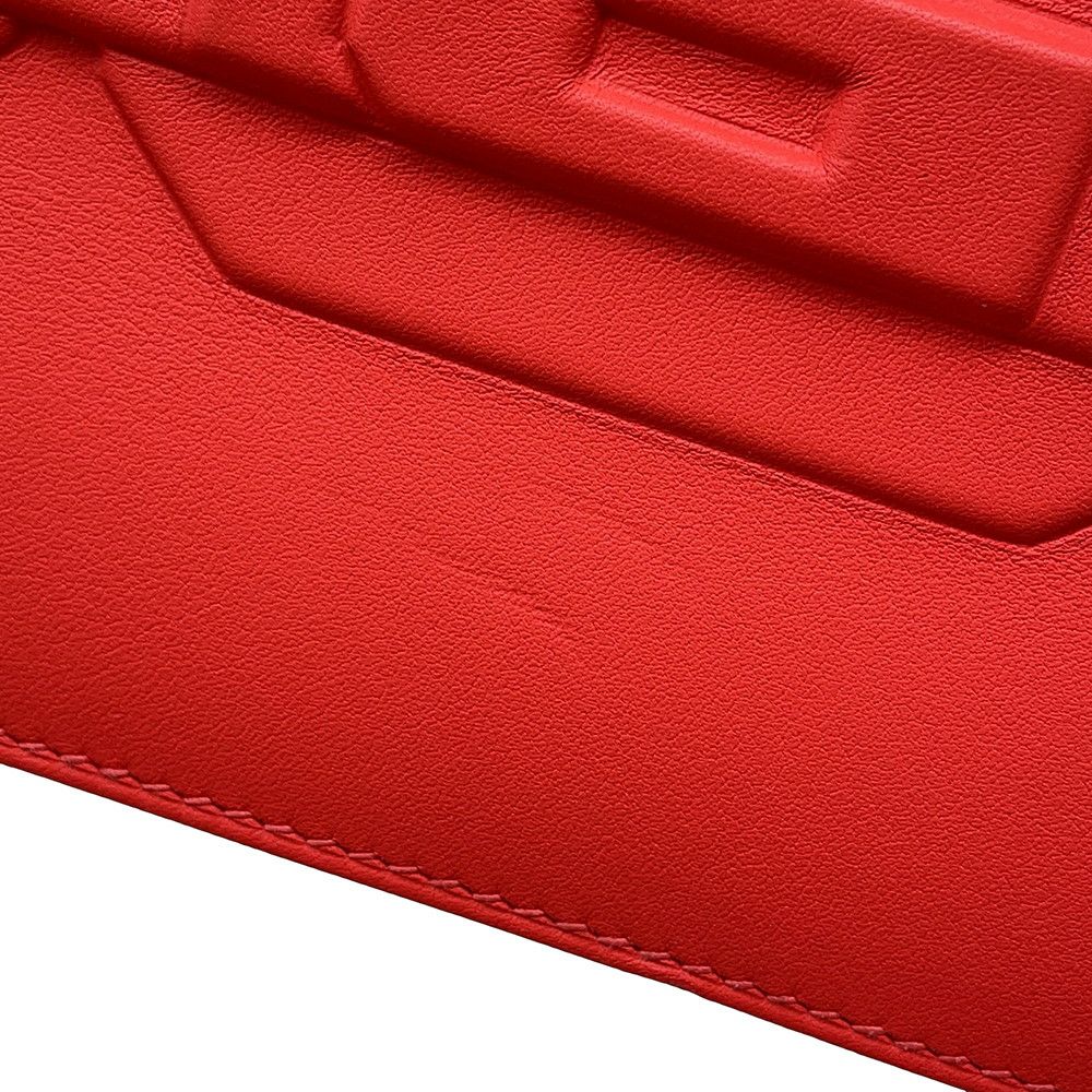 エルメス クラッチバッグ バーキン シャドウ  ルージュピヴォワンヌ スイフト W刻印 HERMES バッグ