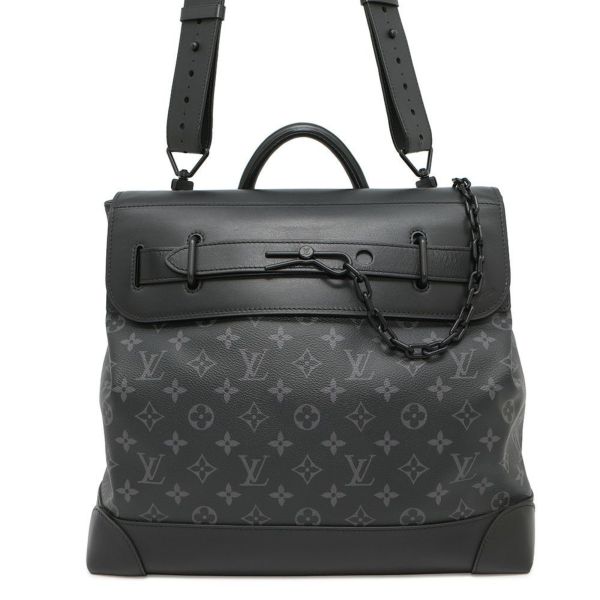 ルイヴィトン ハンドバッグ モノグラム・エクリプス スティーマーPM M44731 2way 黒 ブラック