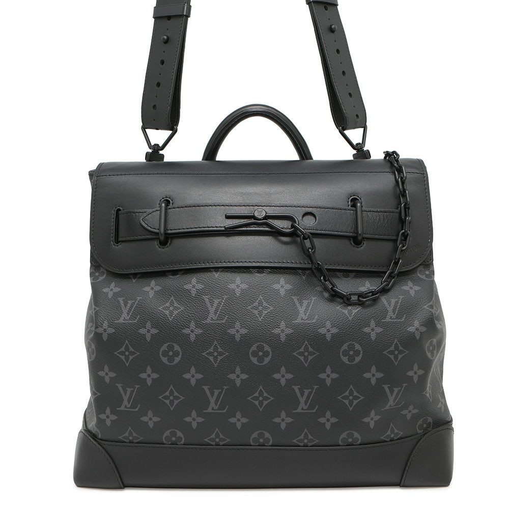 ルイヴィトン ハンドバッグ モノグラム・エクリプス スティーマーPM M44731 2way 黒 ブラック