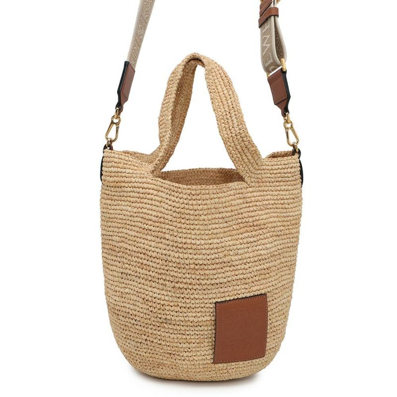 ロエベ ハンドバッグ スリットバッグ ミニ ラフィア A685453X07 LOEWE 2wayショルダー カゴバッグ