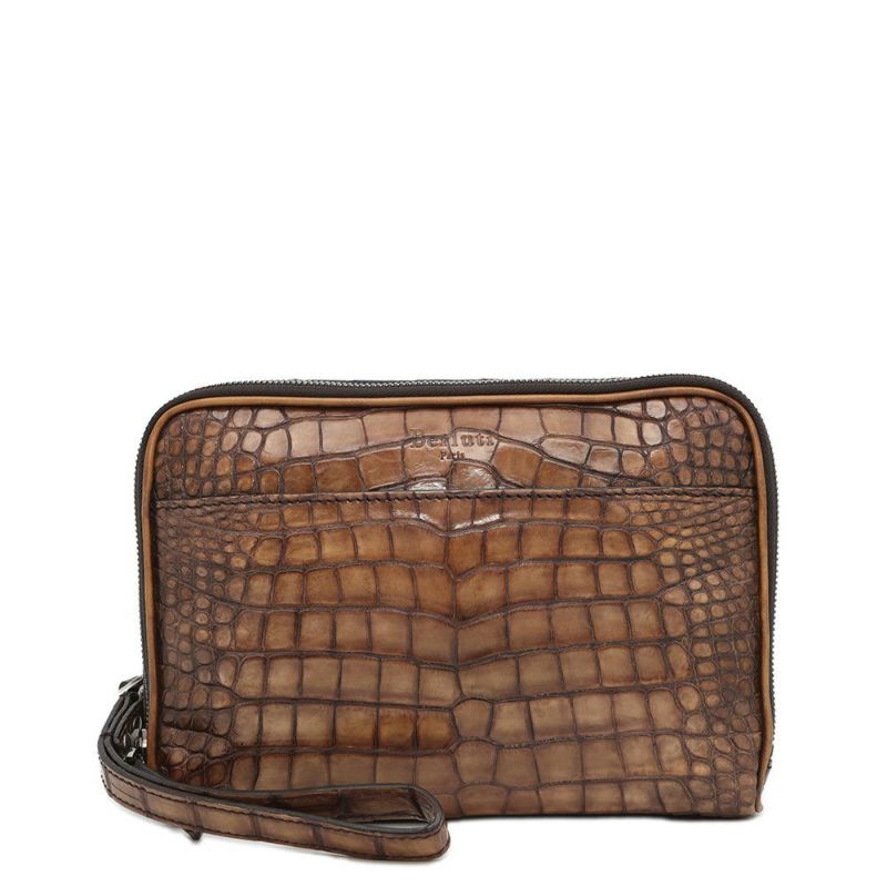 ベルルッティ クラッチバッグ プチジュール クロコダイル Berluti セカンドバッグ