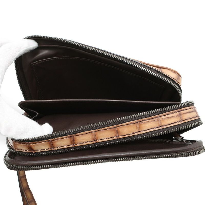 ベルルッティ クラッチバッグ プチジュール クロコダイル Berluti セカンドバッグ