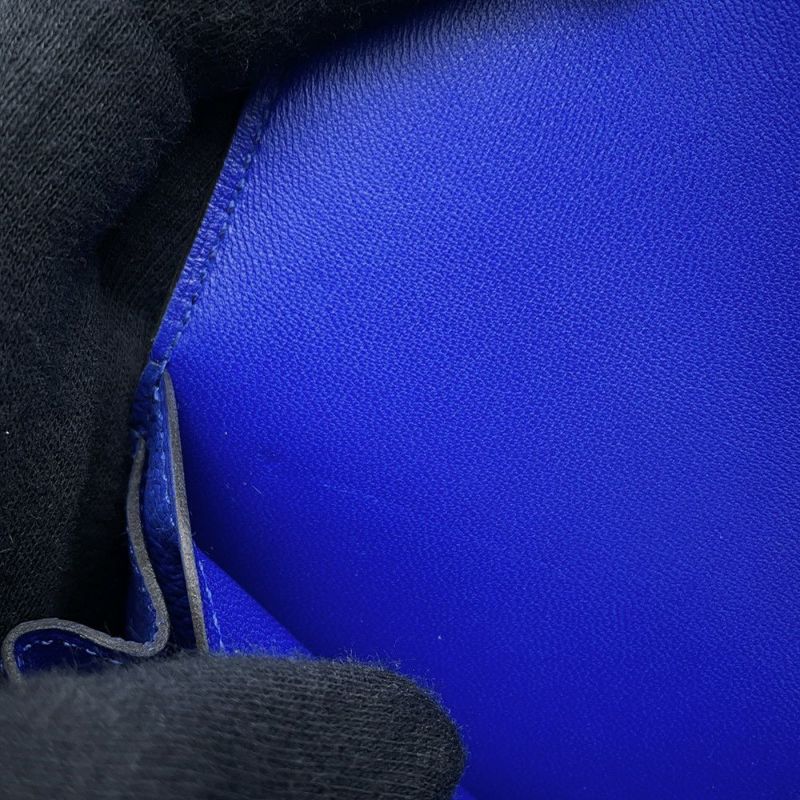 エルメス 長財布 ドゴンGM ブルーエレクトリック/シルバー金具 トゴ T刻印 HERMES 財布