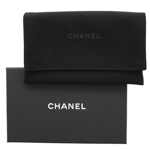 シャネル カードケース クラシック マトラッセ ココマーク キャビアスキン AP0213 CHANEL 定期入れ 名刺入れ パスケース 黒