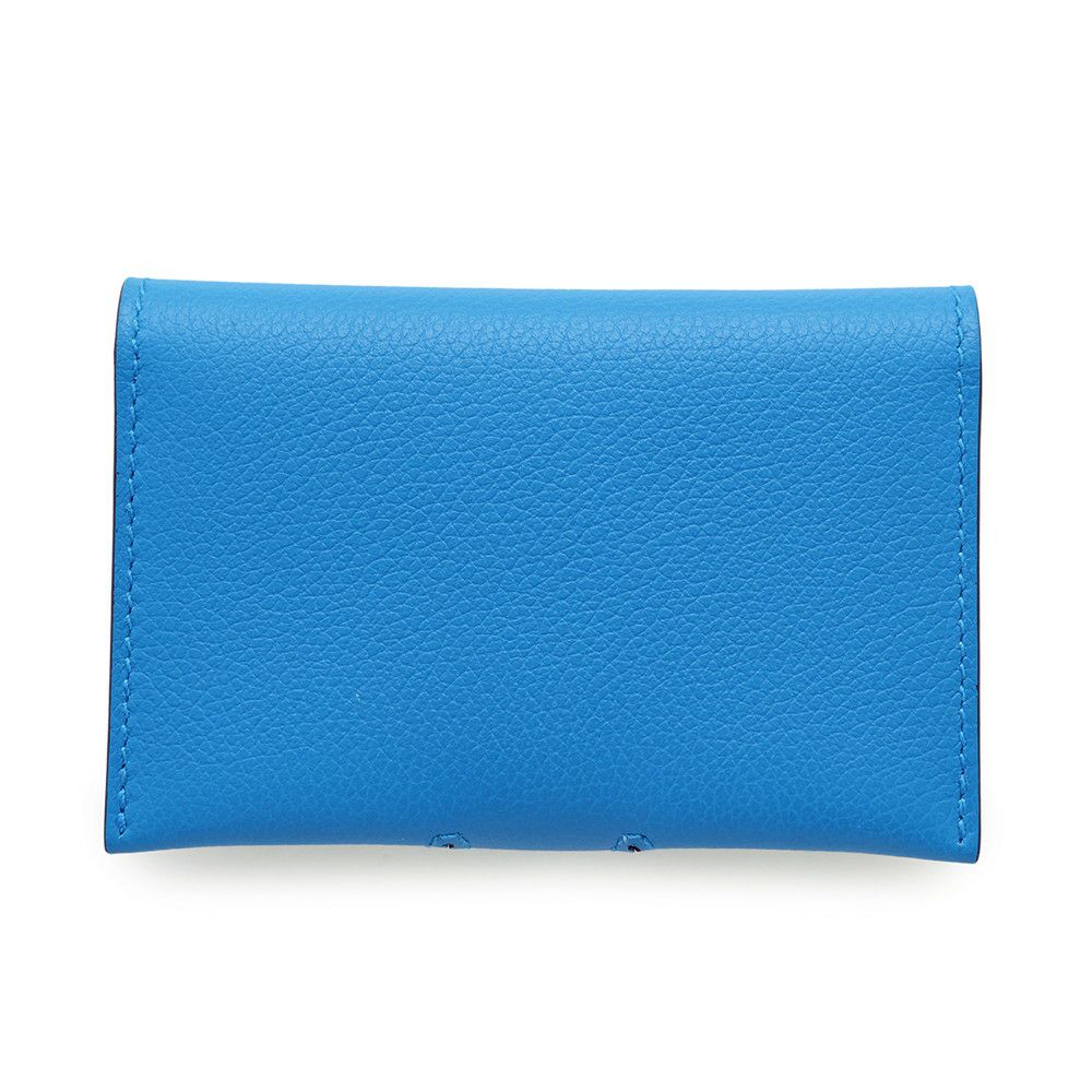 エルメス カードケース RMS ヴェルソ ブルーザンジバル/ヴェールヴェルティゴ/シルバー金具 エバーカラー W刻印