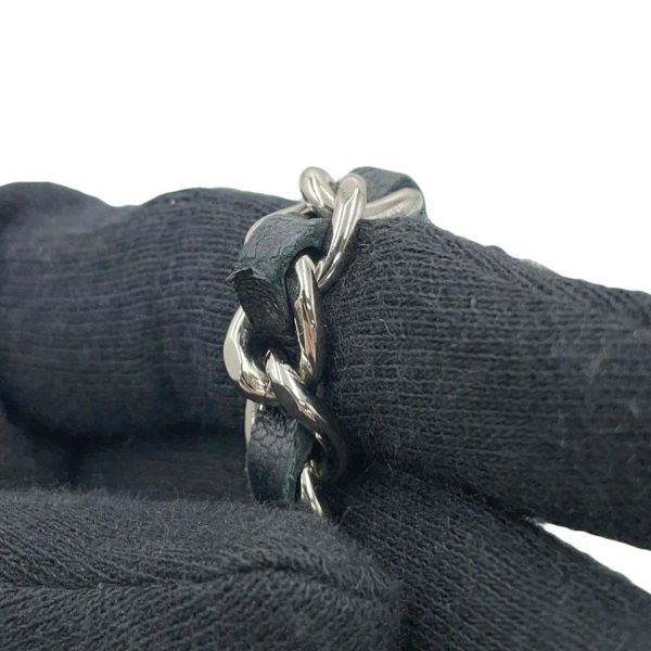 シャネル チェーンウォレット カメリア ココマーク ラムスキン A47421 CHANEL 財布 黒