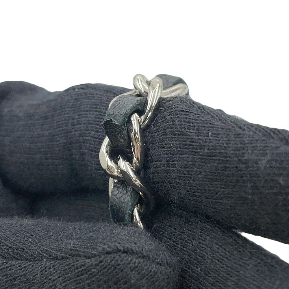 シャネル チェーンウォレット カメリア ココマーク ラムスキン A47421 CHANEL 財布 黒