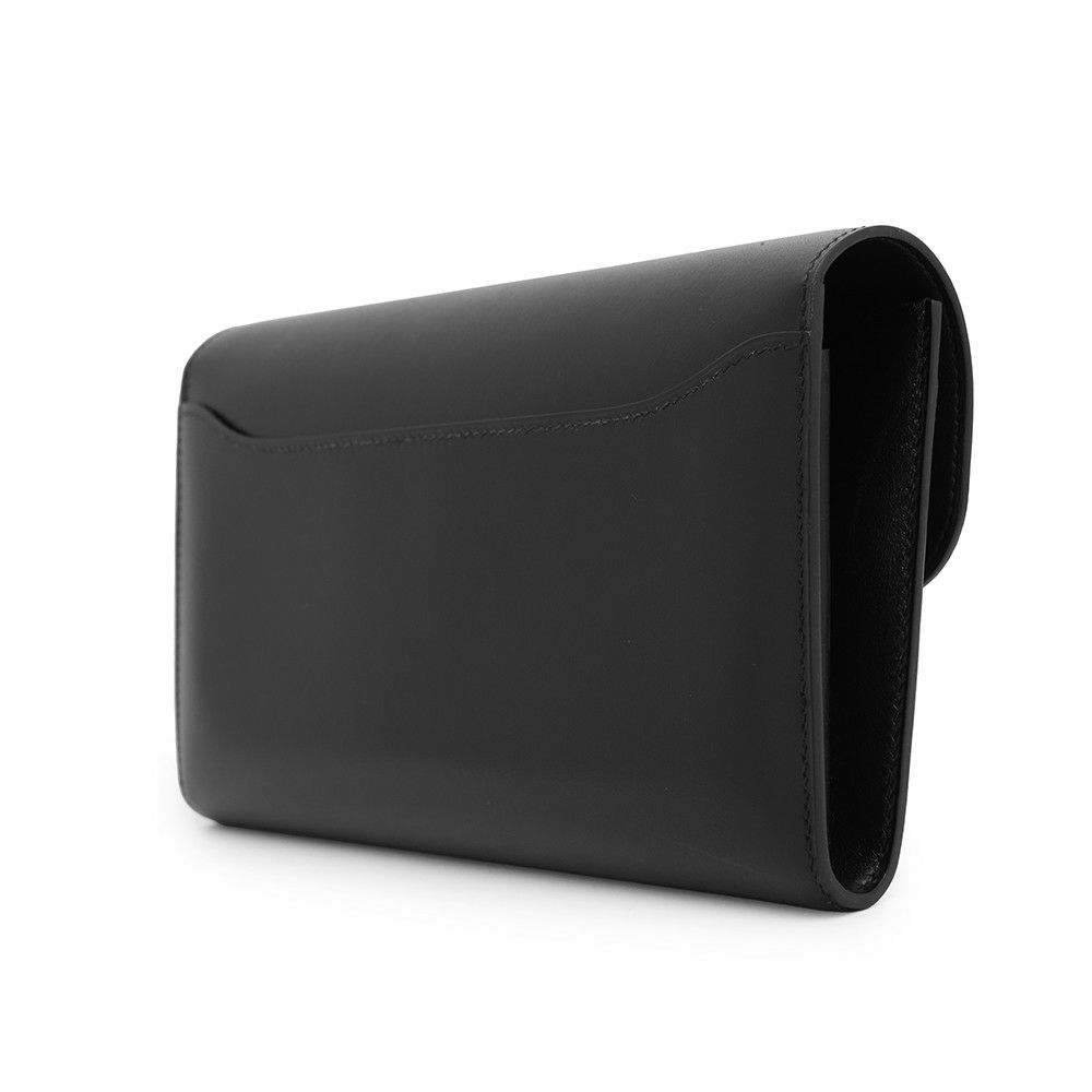 エルメス 長財布 コンスタンス トゥーゴー ロング ブラック/シルバー金具 ボックスカーフ O刻印 財布 黒