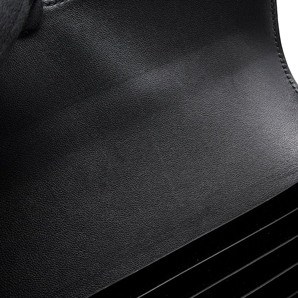 エルメス 長財布 コンスタンス トゥーゴー ロング ブラック/シルバー金具 ボックスカーフ O刻印 財布 黒