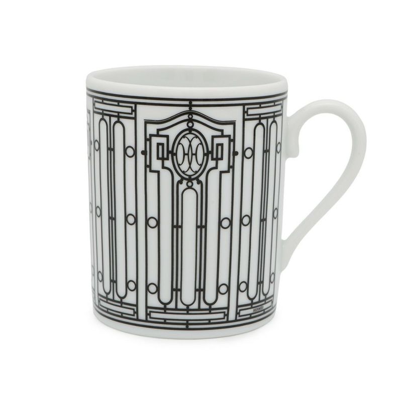 エルメス マグカップ Hデコ アッシュデコ 300ml HERMES 食器 ギフト 白 黒