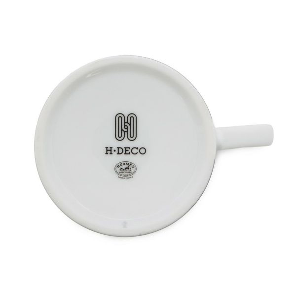 エルメス マグカップ Hデコ アッシュデコ 300ml HERMES 食器 ギフト 白 黒