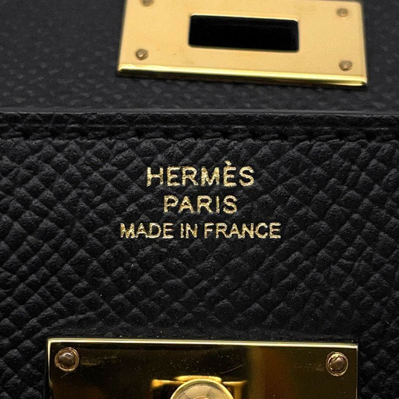 エルメス ケリーウォレット ロング トゥーゴー ブラック/ゴールド金具 エプソン W刻印 HERMES 黒